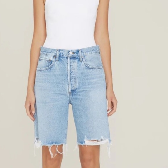 Agolde Pants - AGOLDE 90's Mid Rise Loose Short Swapmeet Jean Denim Shorts Size 26 NWT